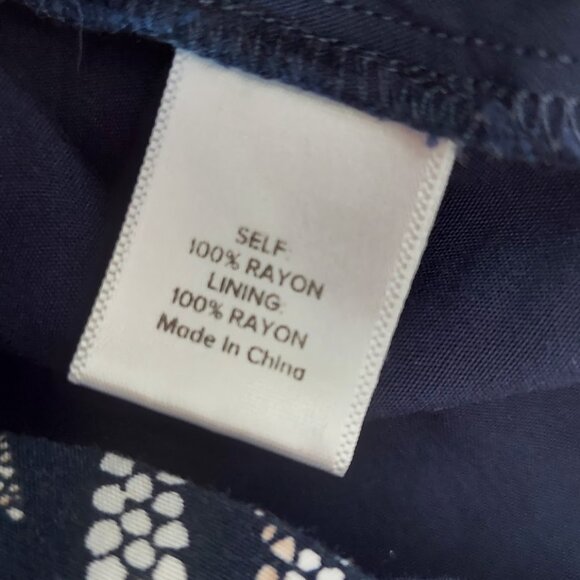 Evereve Size Small Batik Short Sleeve Ivy Romper Blue Cream Floral Print - Picture 8 of 9